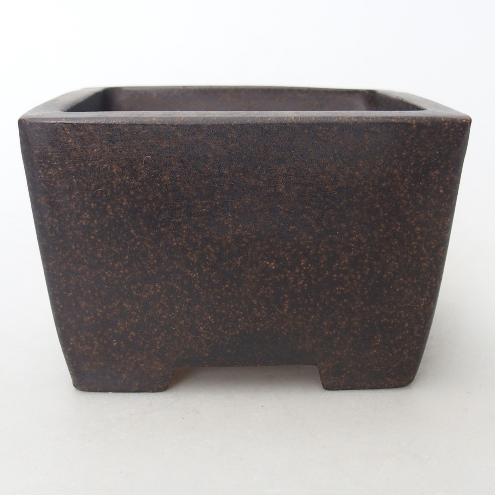 Schale 10 x 10 x 7 cm braun ocker