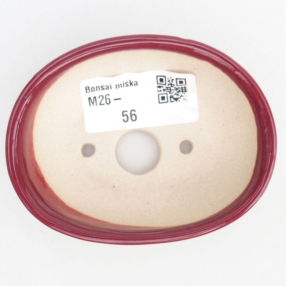 Mini-Bonsaischale 8 x 6 x 2,5 cm, bordeauxrot