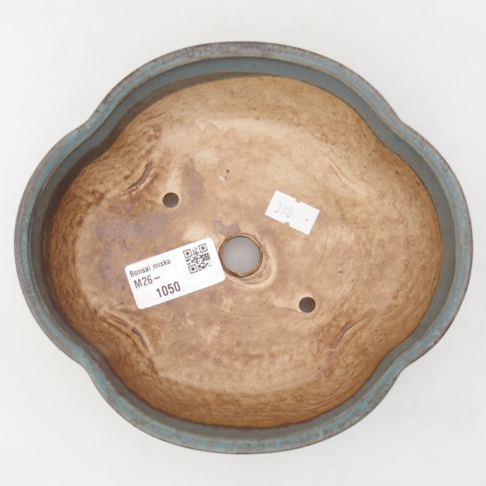 Bonsaischale aus Keramik 17 x 15,5 x 5,5 cm, Farbe blau