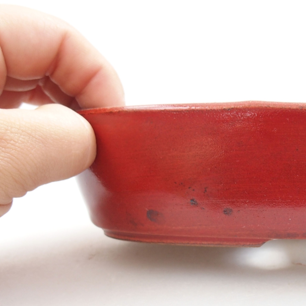 Bonsaischale aus Keramik 15,5 x 12 x 6 cm, Farbe blau