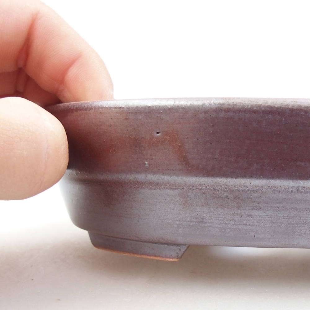 Bonsaischale aus Keramik 15,5 x 12 x 6 cm, Farbe blau