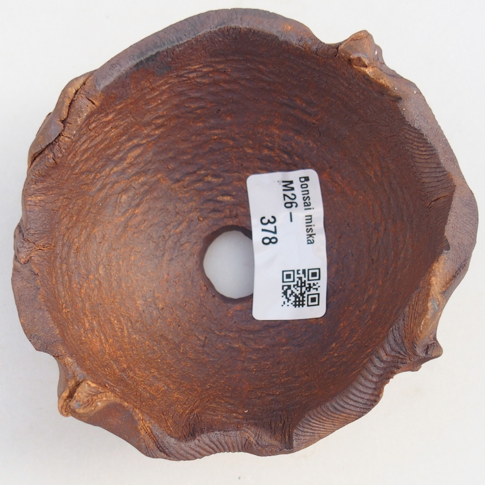 Keramikschale 11 x 10 x 6,5 cm , Farbe braun