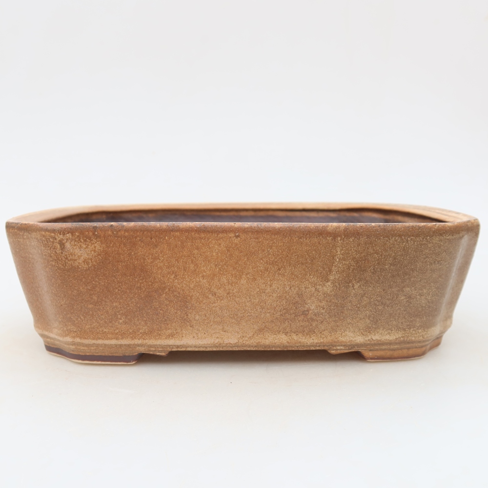 Bonsai-Schale aus Keramik, 21,5 x 18 x 6 cm, Farbe: Rosa