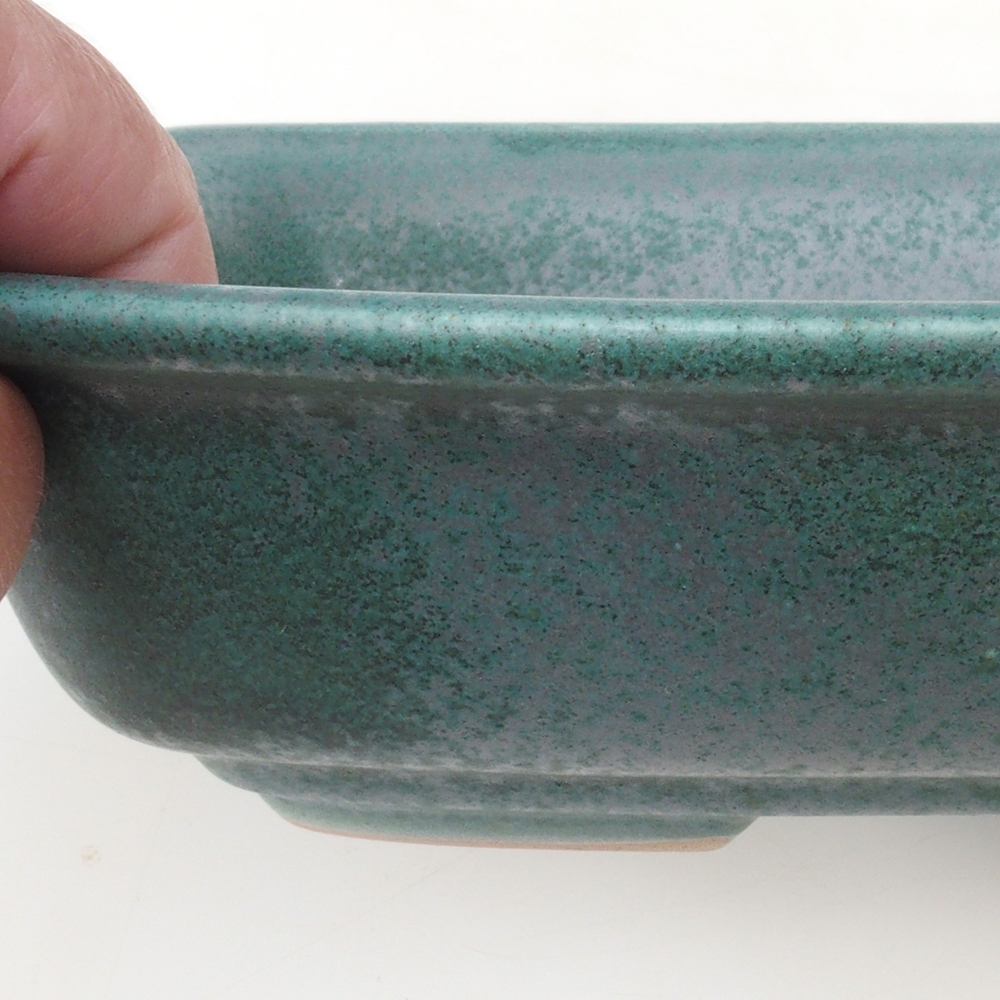 Bonsaischale H08 - 25 x 19,5 x 6 cm - grün