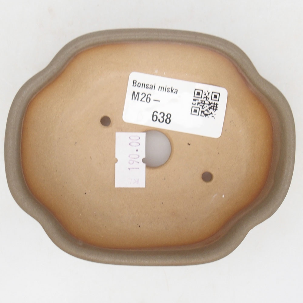 Bonsaischale aus Keramik 125 x 10 x 3 cm, braun