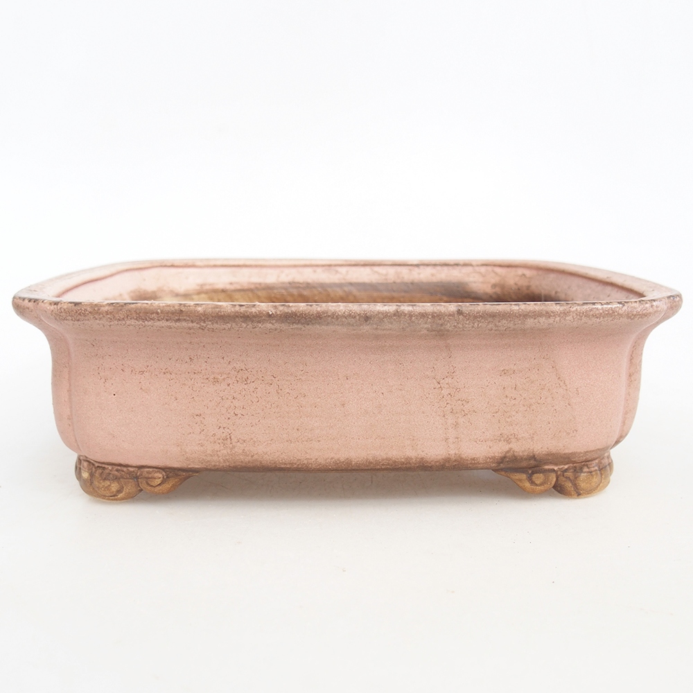 Bonsaischale aus Keramik 20 x 17 x 6 cm, rosa
