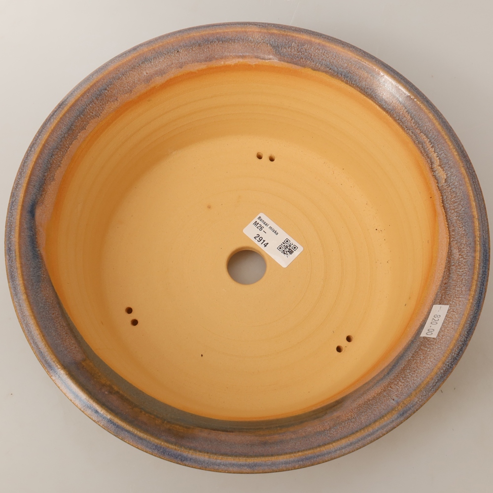 Keramik-Bonsai-Schale 28,5 x 28,5 x 9,5 cm, Farbe: Blau