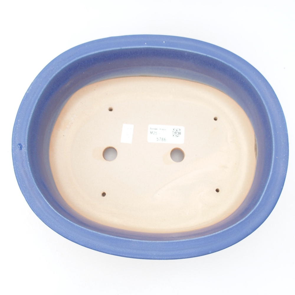 Bonsaischale aus Keramik 26 x 22 x 8 cm, Farbe blau