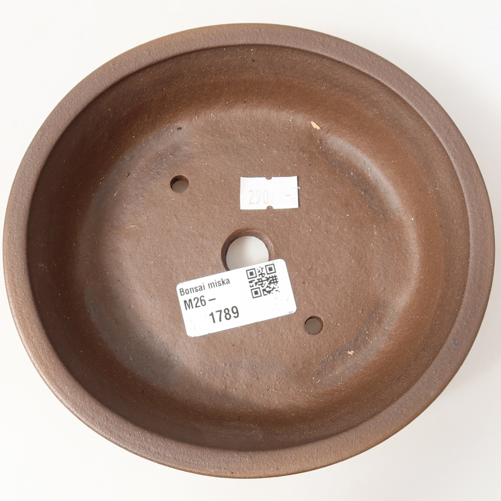 Keramik-Bonsai-Schale, 15,5 × 14,5 × 4 cm, Farbe: braun