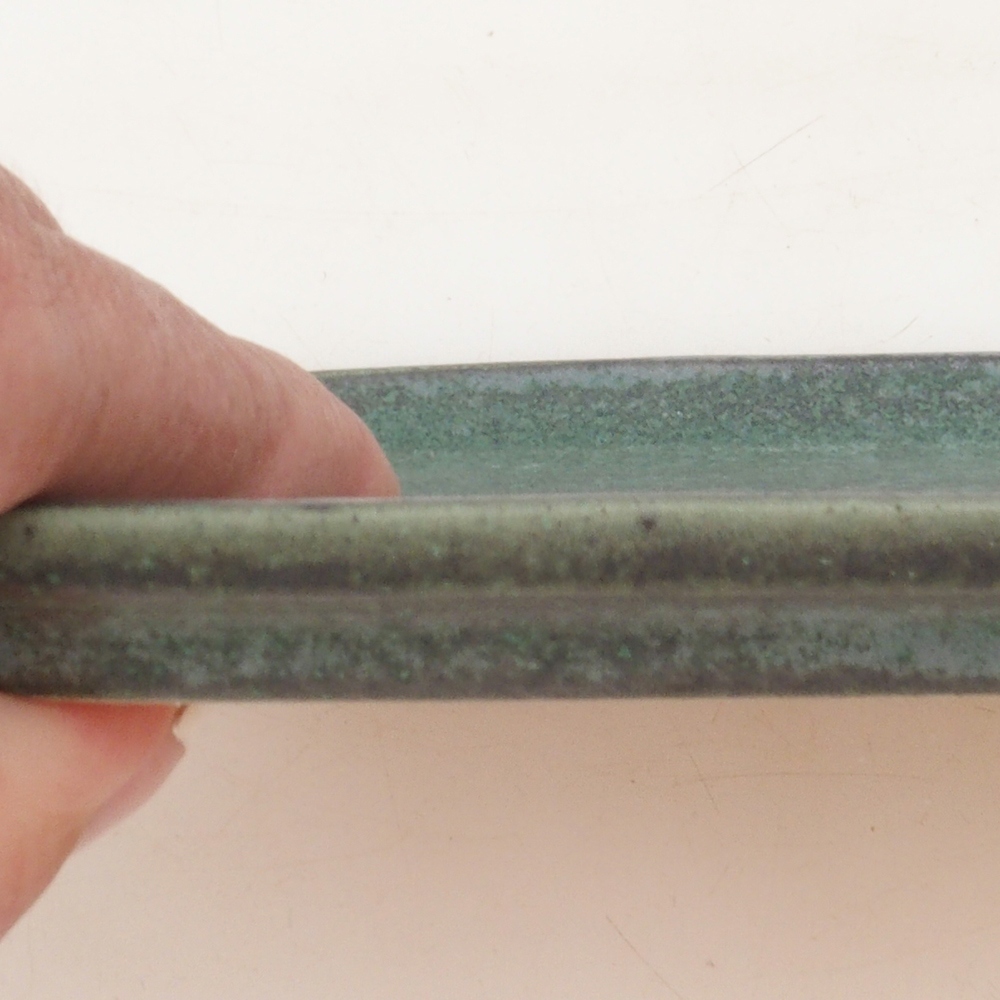 Keramikschale H50 - 18 x 13 x 1 cm - grün