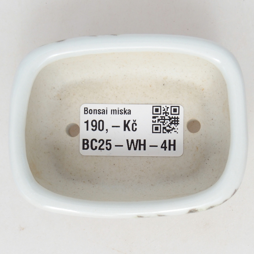 Mini-Bonsaischale 8 x 6 x 3 cm, weiß