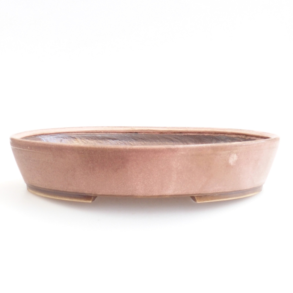 Bonsaischale aus Keramik 31 x 26,5 x 6 cm, rosa