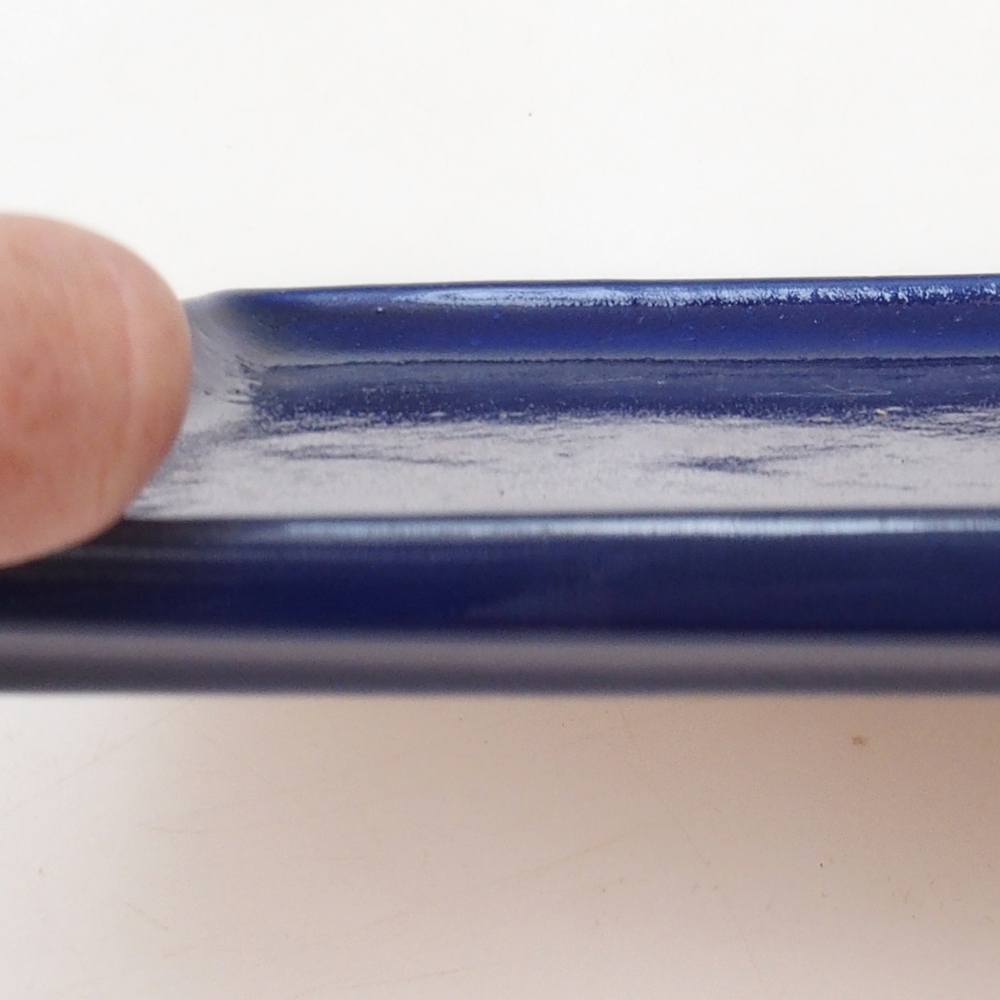 Bonsai Untertasse Rechteck 22,5 x 17 x 1,5 cm - blau