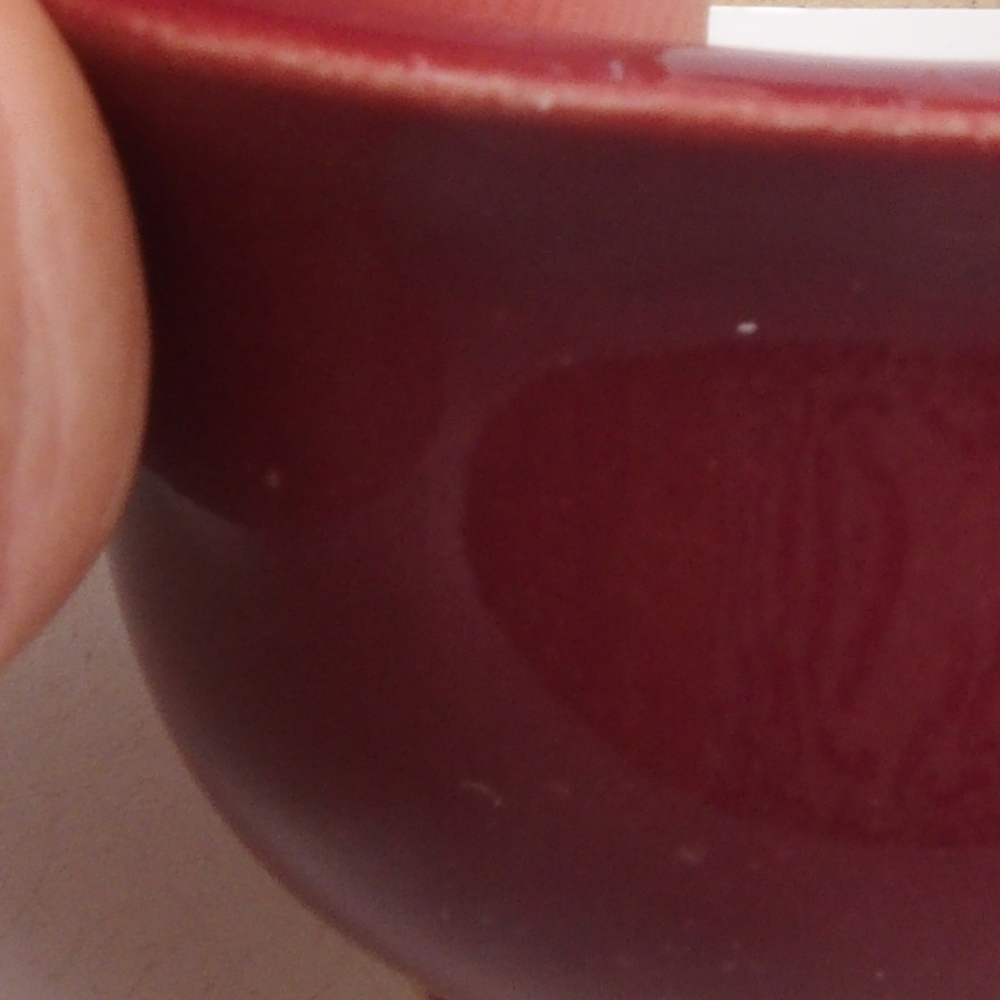 Mini-Bonsaischale 4,5 x 4,5 x 2,5 cm, bordeauxrot