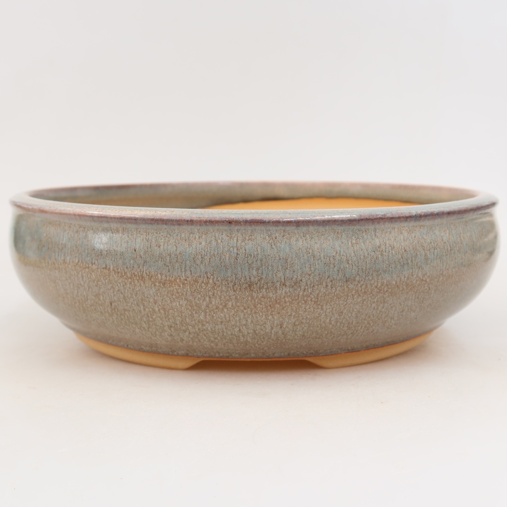 Keramik-Bonsai-Schale 27 x 27 x 7,5 cm, Farbe: Grau