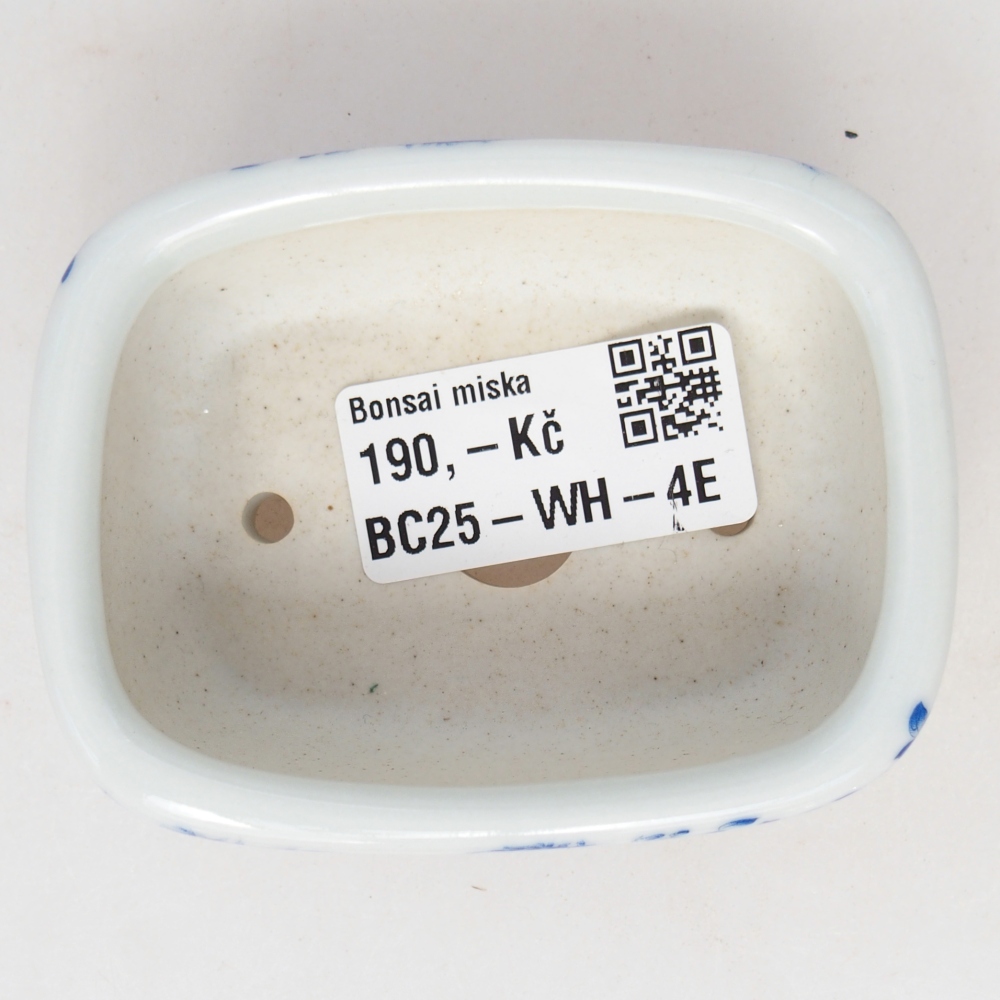 Mini-Bonsaischale 8 x 6 x 3 cm, weiß