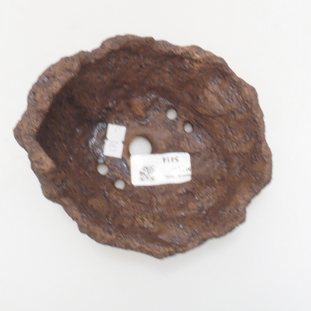 Keramikschale 13 x 11 x 12 cm , Farbe braun