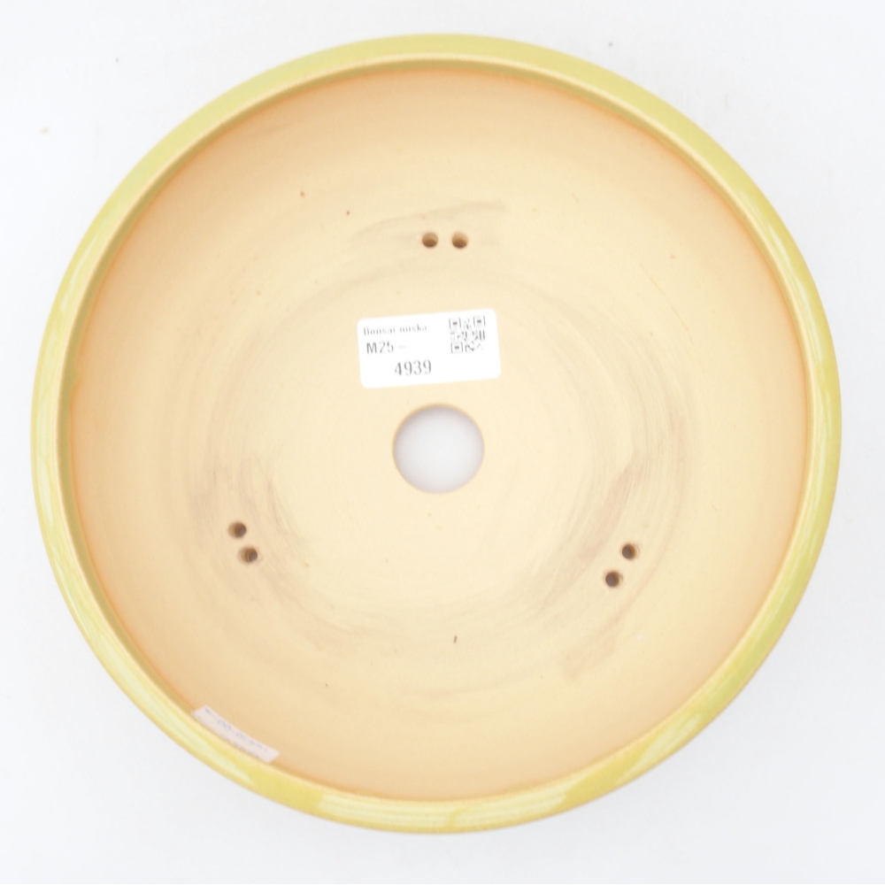 Bonsaischale aus Keramik 20 x 20 x 5,5 cm, grün