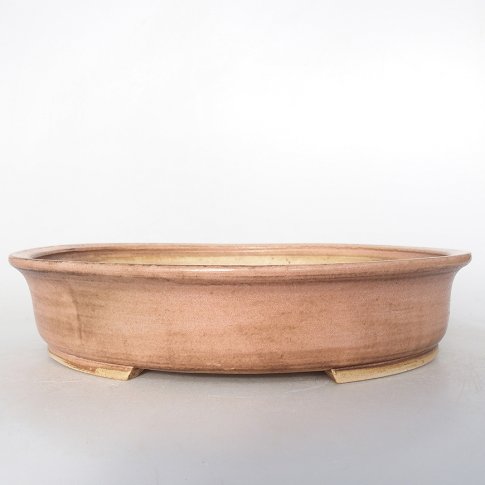 Bonsaischale aus Keramik 28 x 24 x 6 cm, rosa