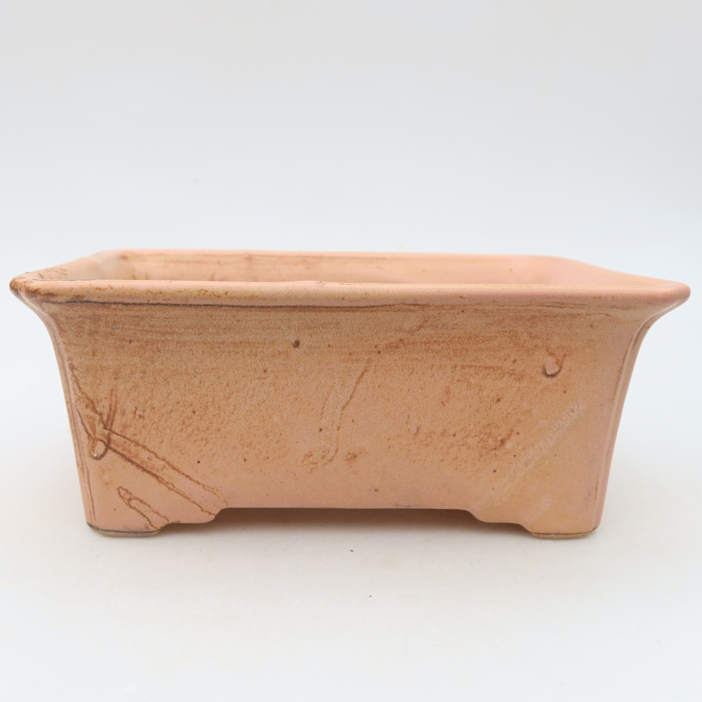Keramik-Bonsai-Schale 18 x 13,5 x 7,5 cm, Farbe: Rosa