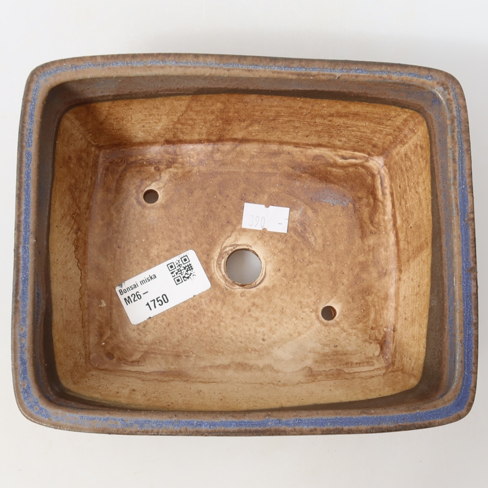Keramik-Bonsai-Schale 18 x 15 x 6 cm, Farbe: Rosa