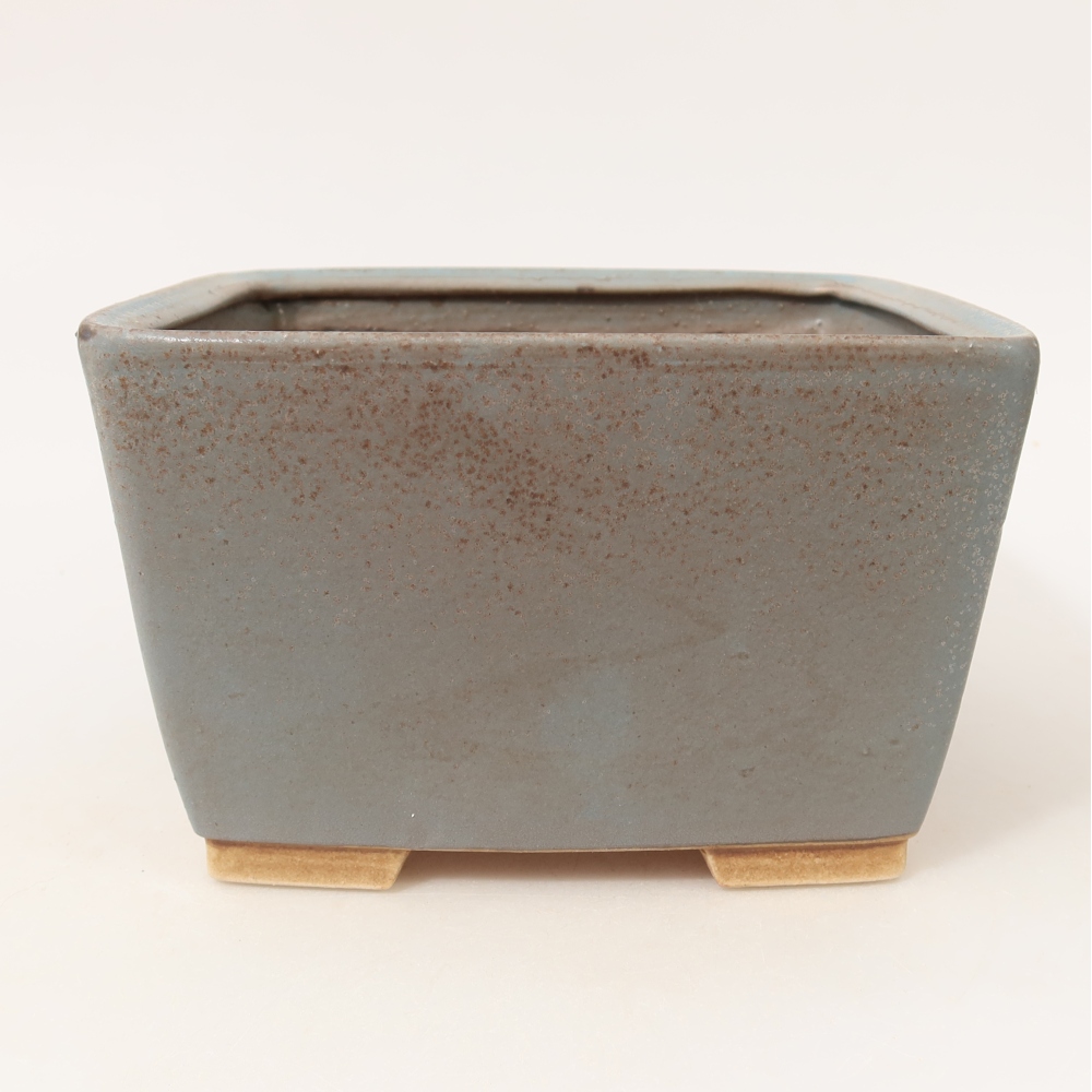 Bonsaischale aus Keramik 16 x 16 x 10 cm, Farbe blau