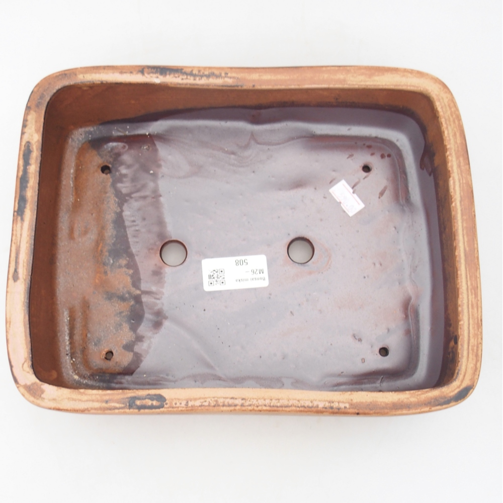 Bonsaischale aus Keramik 26,5 x 20 x 6,5 cm, rosa