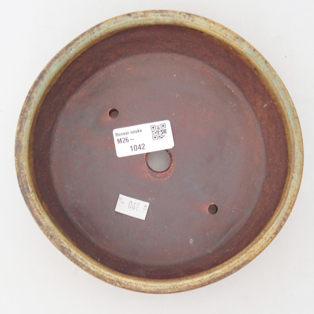 Bonsaischale aus Keramik 17,5 x 17,5 x 5 cm, grün