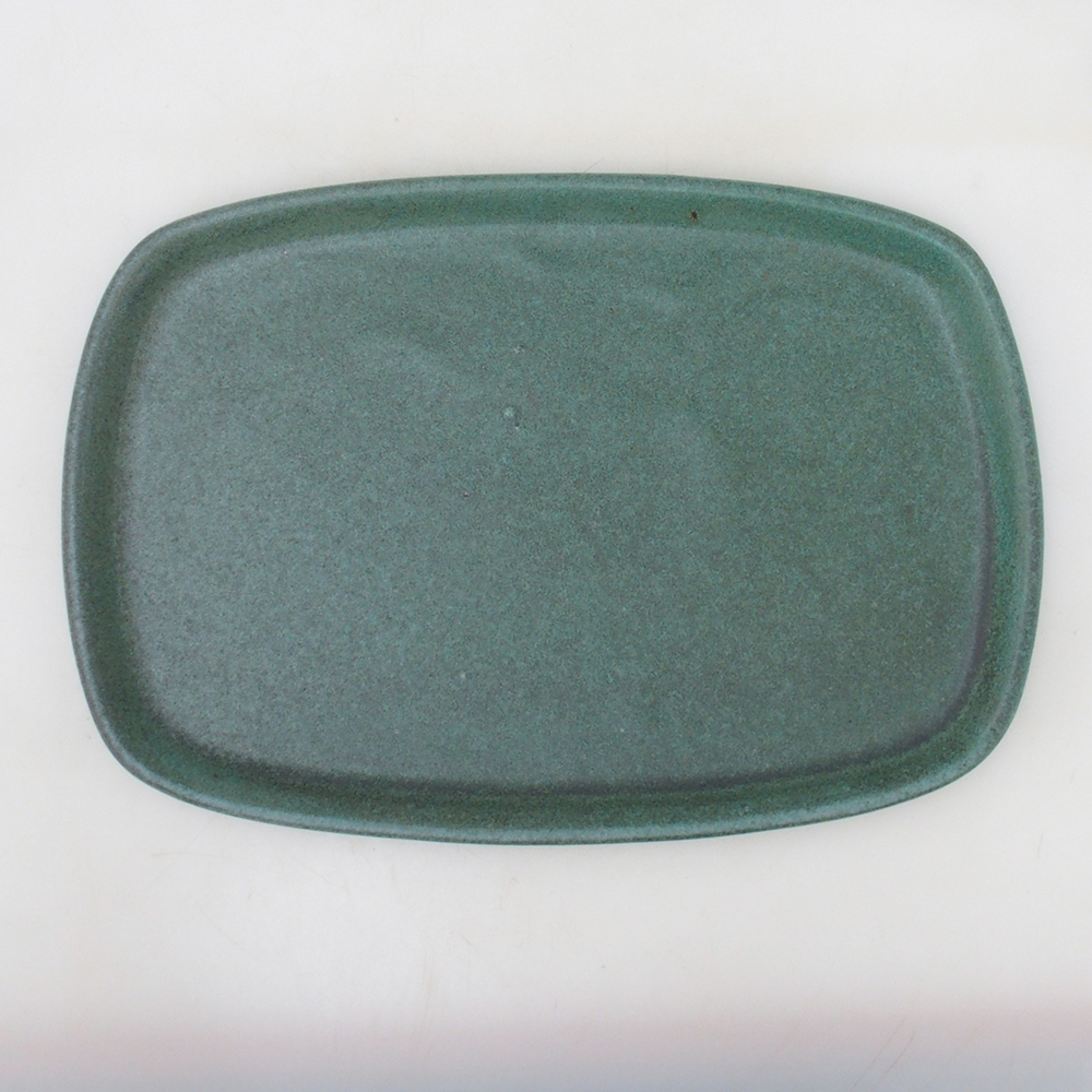 Bonsaischale + Untertasse H09 - 30 x 23 x 7,5 cm - grün