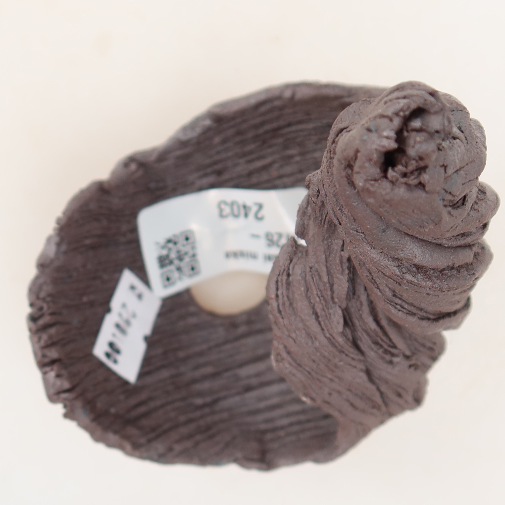 Keramikschale  7,5 x 7,5 x 13 cm, Farbe: braun