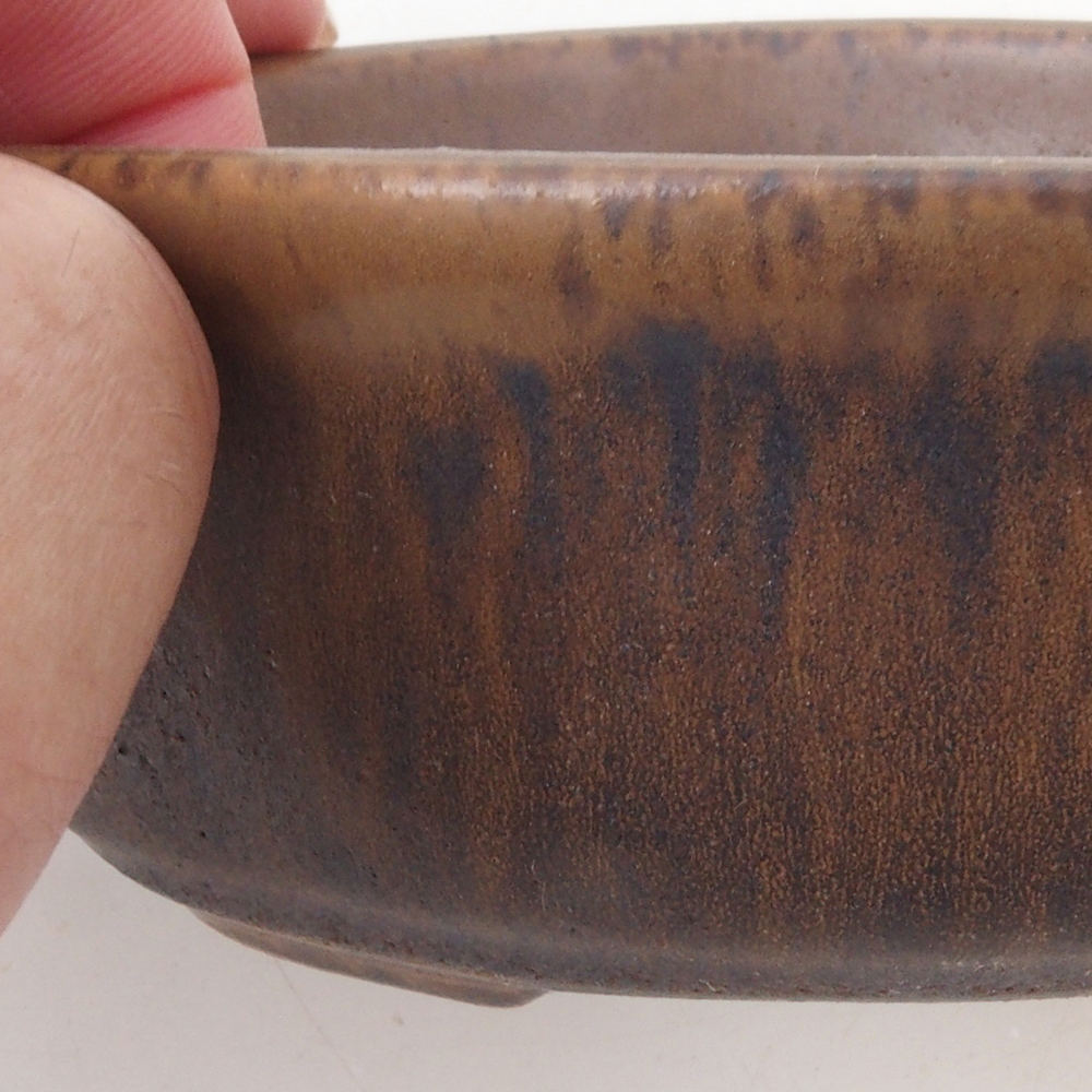 Bonsaischale H05 - 11 x 8 x 4 cm - braun