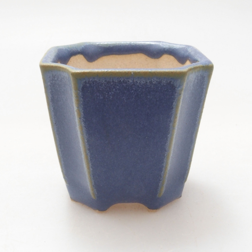 Mini-Bonsaischale 4 x 4 x 4 cm, Farbe blau