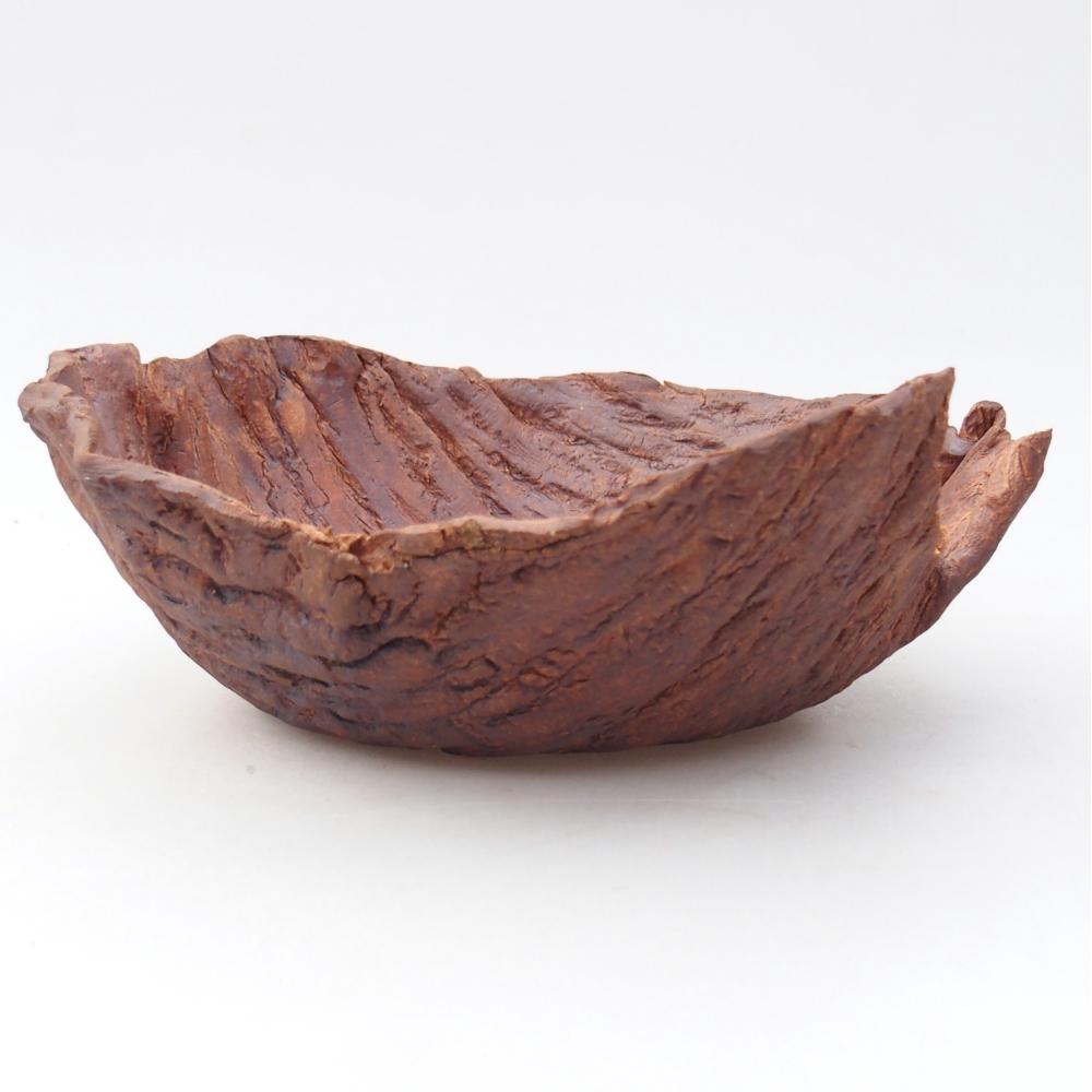 Keramikschale 20 x 20 x 8 cm , Farbe braun