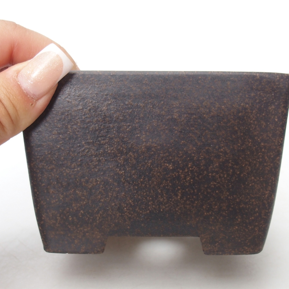 Schale 10 x 10 x 7 cm braun ocker
