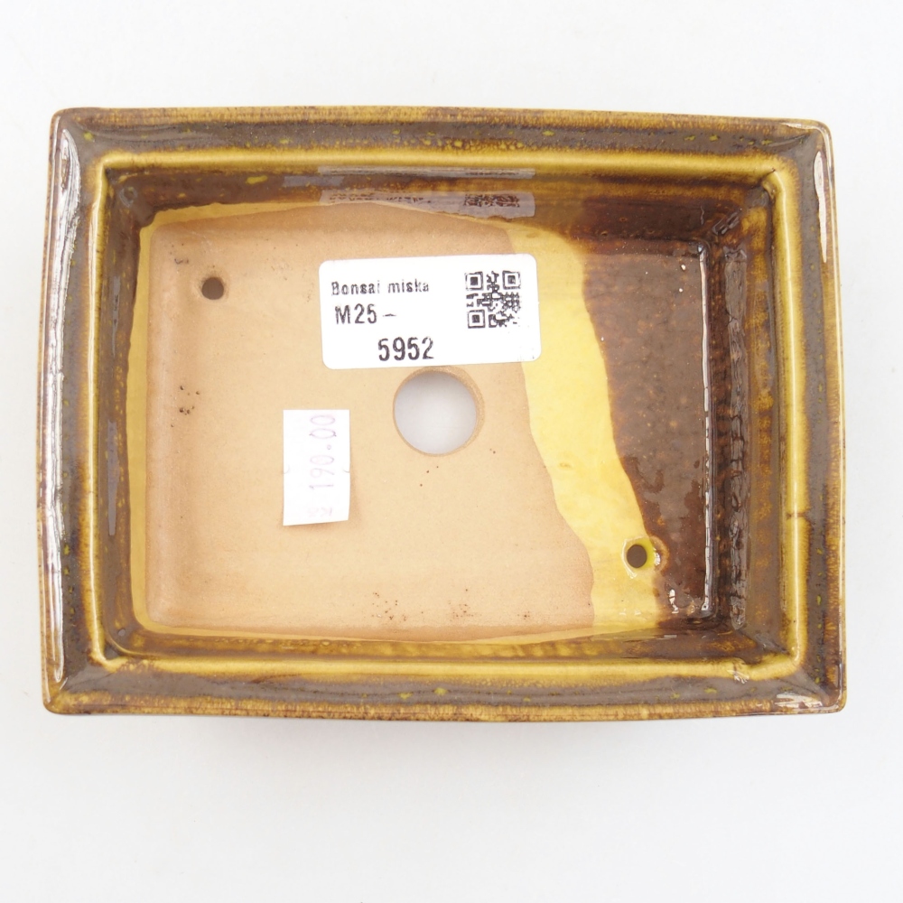 Bonsaischale aus Keramik 15,5 x 12 x 6 cm, Farbe blau