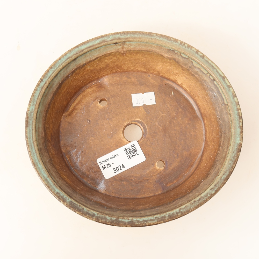 Keramik-Bonsai-Schale, 17,5 × 16,5 × 4,5 cm, Farbe: Braun