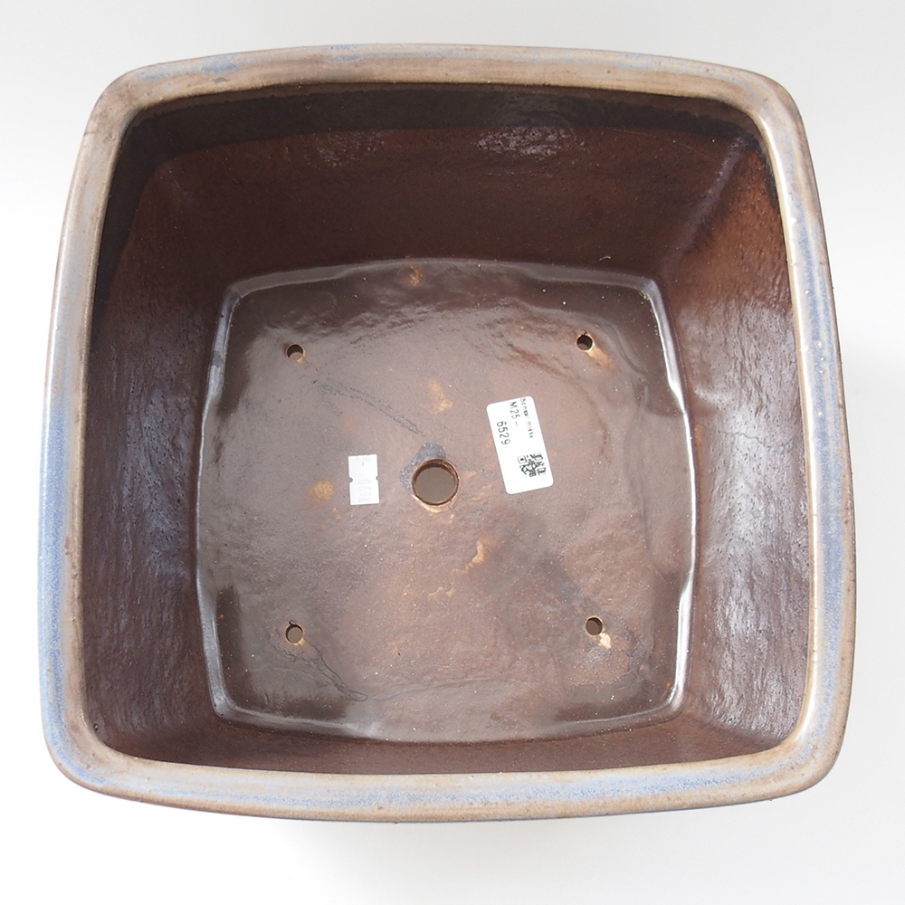 Bonsaischale aus Keramik 26,5 x 26,5 x 16 cm, Farbe blau