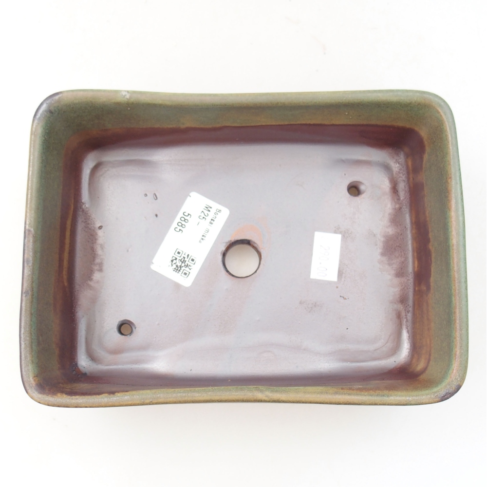 Bonsaischale aus Keramik 15,5 x 12 x 6 cm, Farbe blau