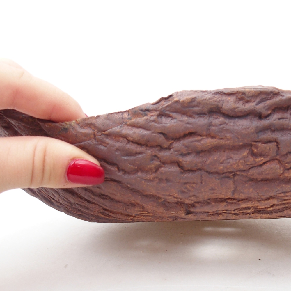 Keramikschale 24 x 17 x 7 cm , Farbe braun