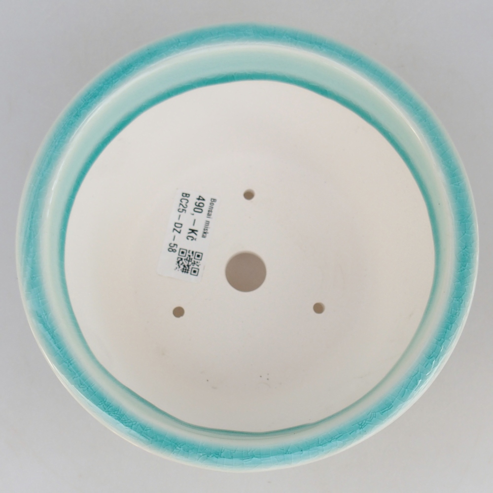 Bonsaischale aus Keramik 16 x 16 x 8,5 cm, grün