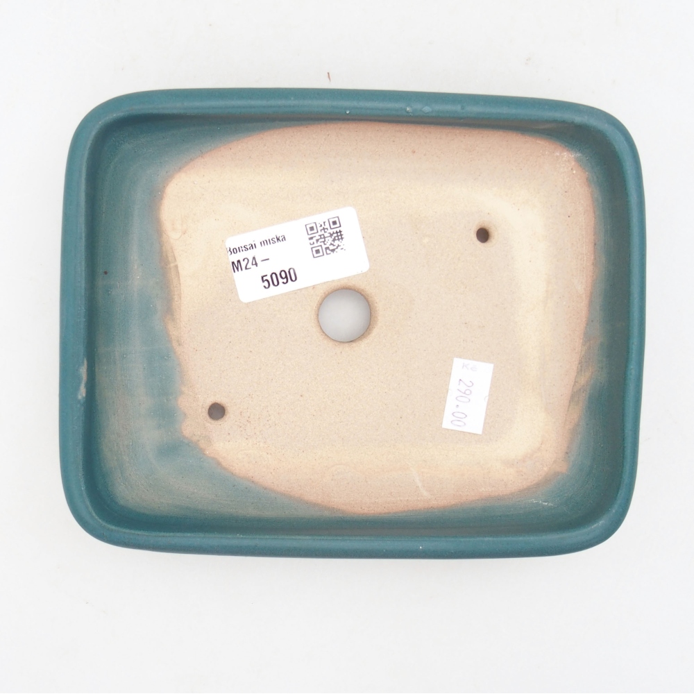 Bonsaischale aus Keramik 17 x 14 x 3,5 cm, Farbe blau