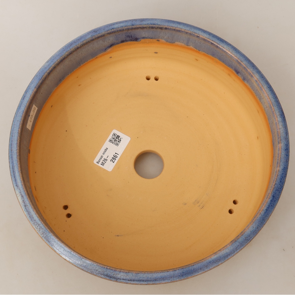 Keramik-Bonsai-Schale 23,5 x 23,5 x 8 cm, Farbe: Blau