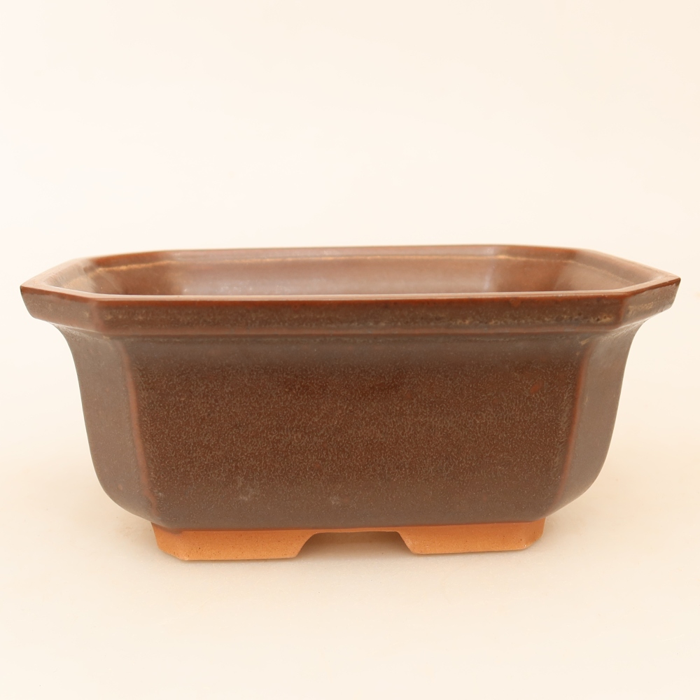Keramikschale  15 x 12 x 7 cm, Farbe: braun