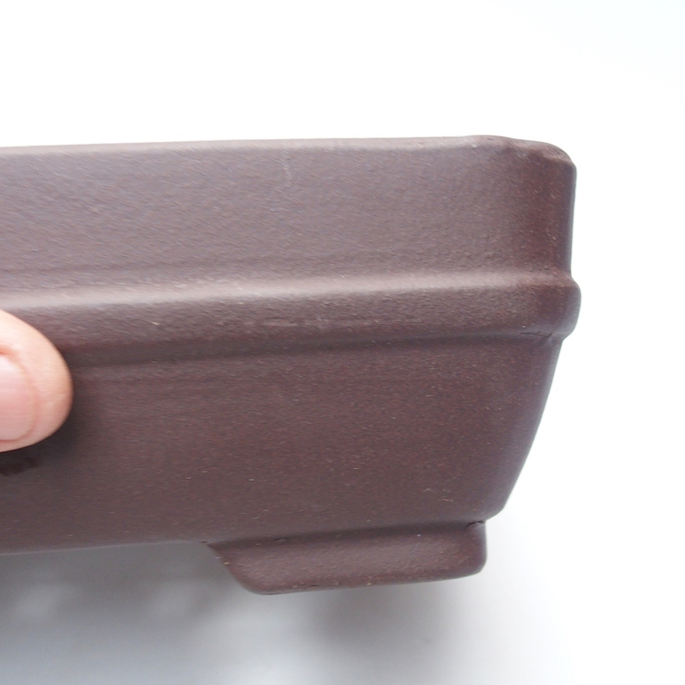 Schale 21 x 17 x 7,5 cm braun