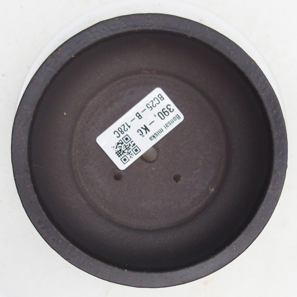 Bonsaischale aus Keramik 11,5 x 11,5 x 4,5 cm, schwarz