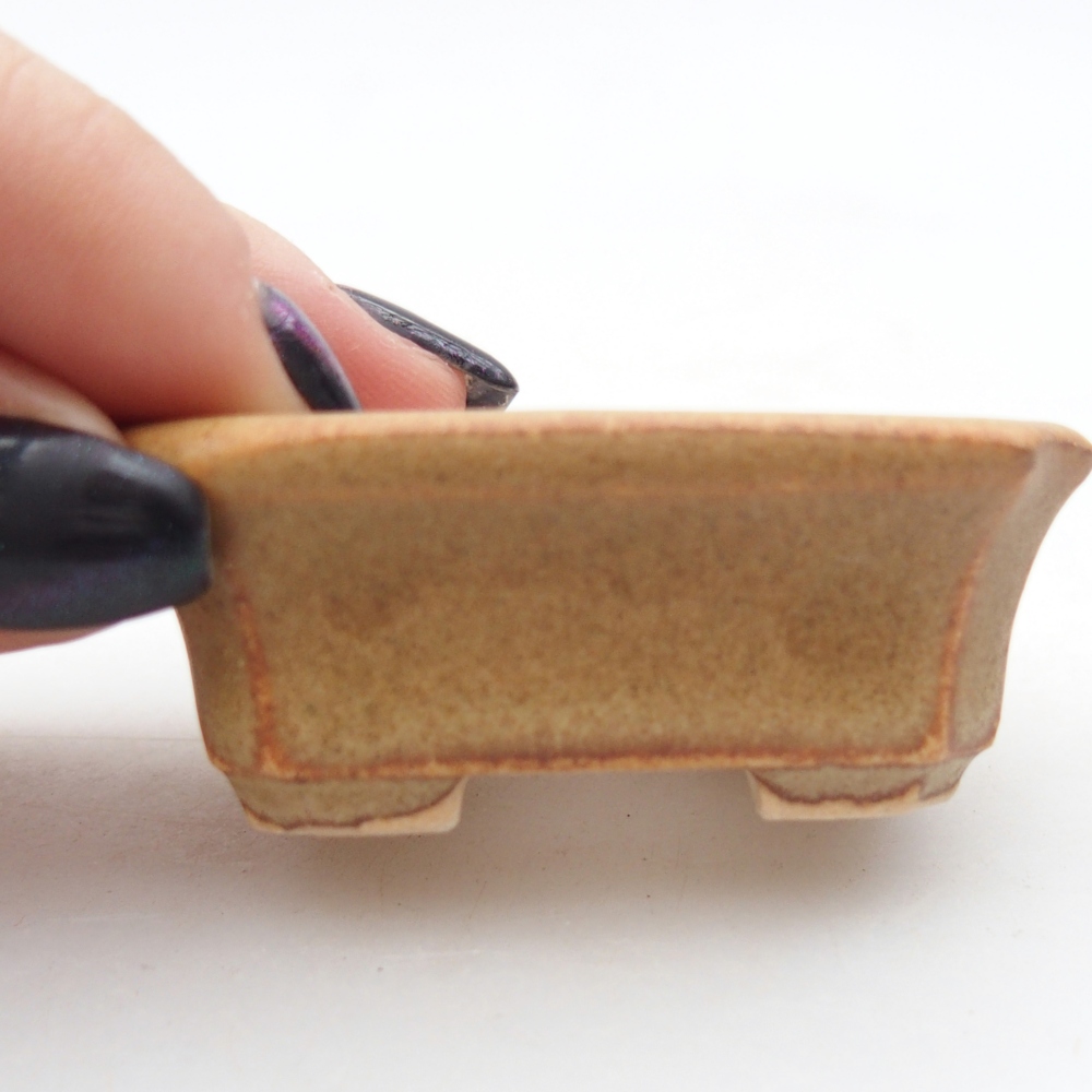 Mini-Bonsaischale 5,5 x 4,5 x 2 cm, braun