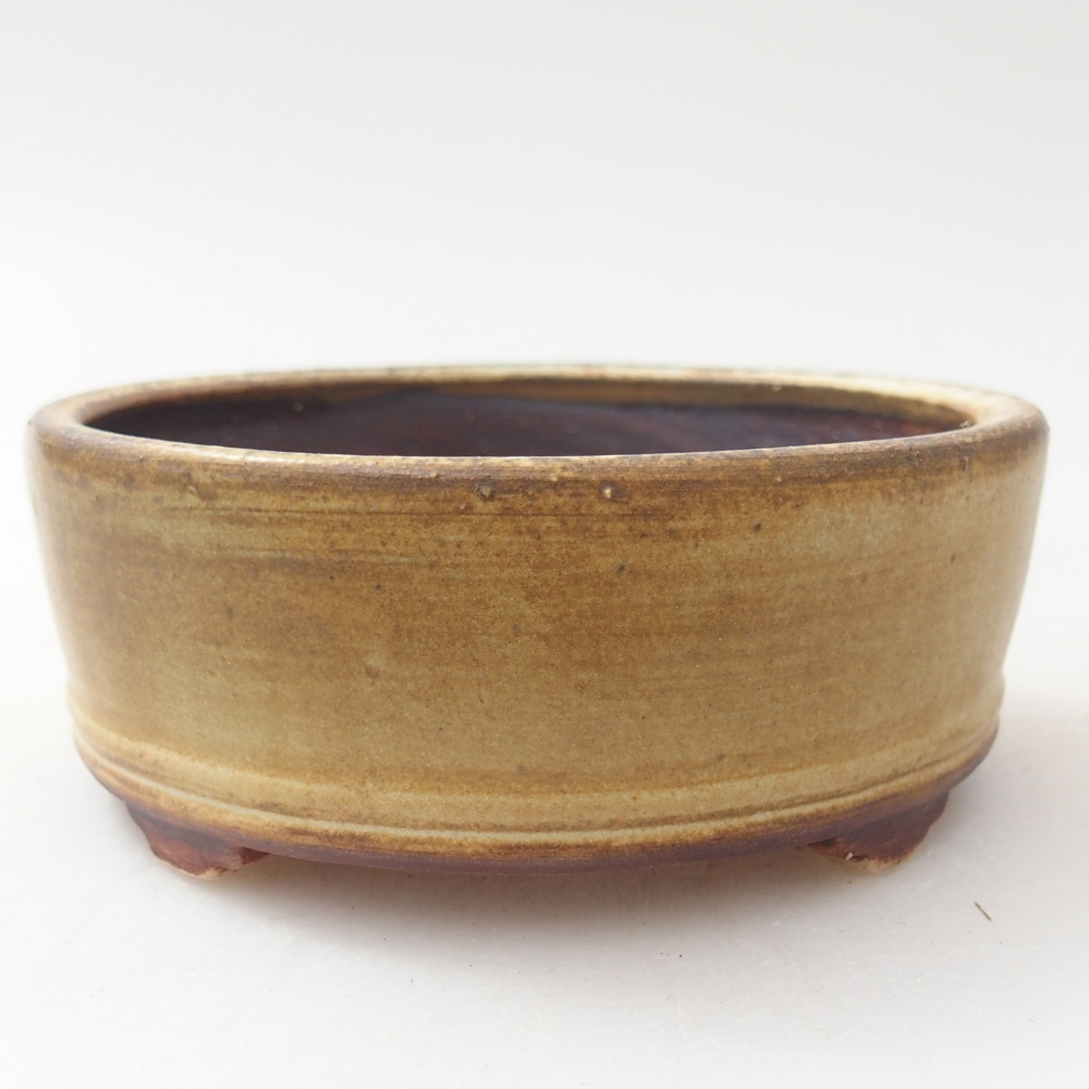 Bonsaischale aus Keramik 9 x 9 x 3,5 cm, grün