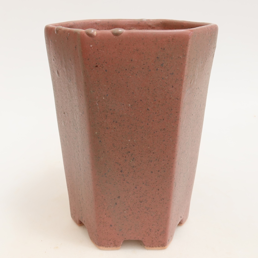 Keramik-Bonsai-Schale 13 x 12 x 17 cm, Farbe: Rosa