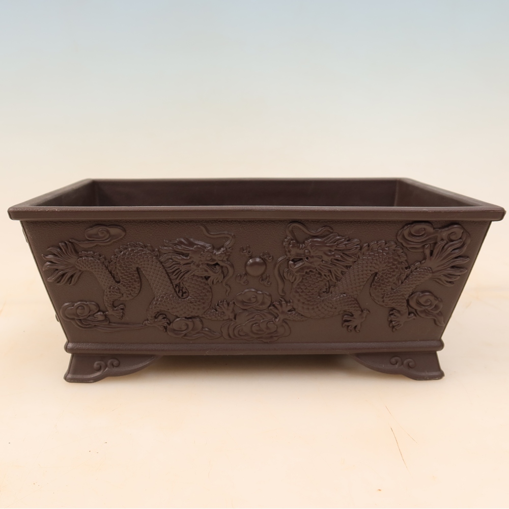 Bonsai-Schale aus Kunststoff MP-36, braun – 22,5 x 16 x 9 cm