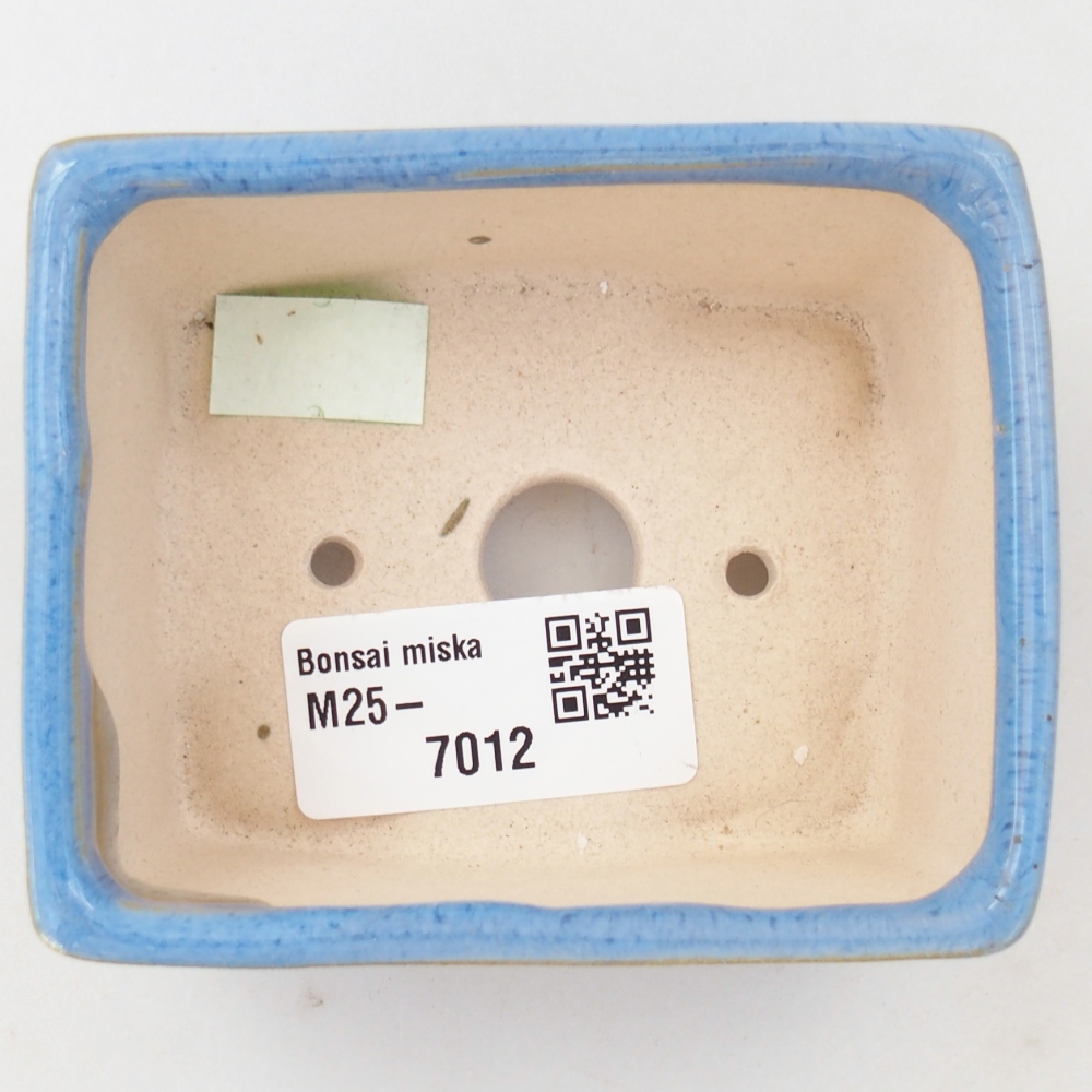 Bonsaischale aus Keramik 9 x 7 x 4 cm, Farbe blau